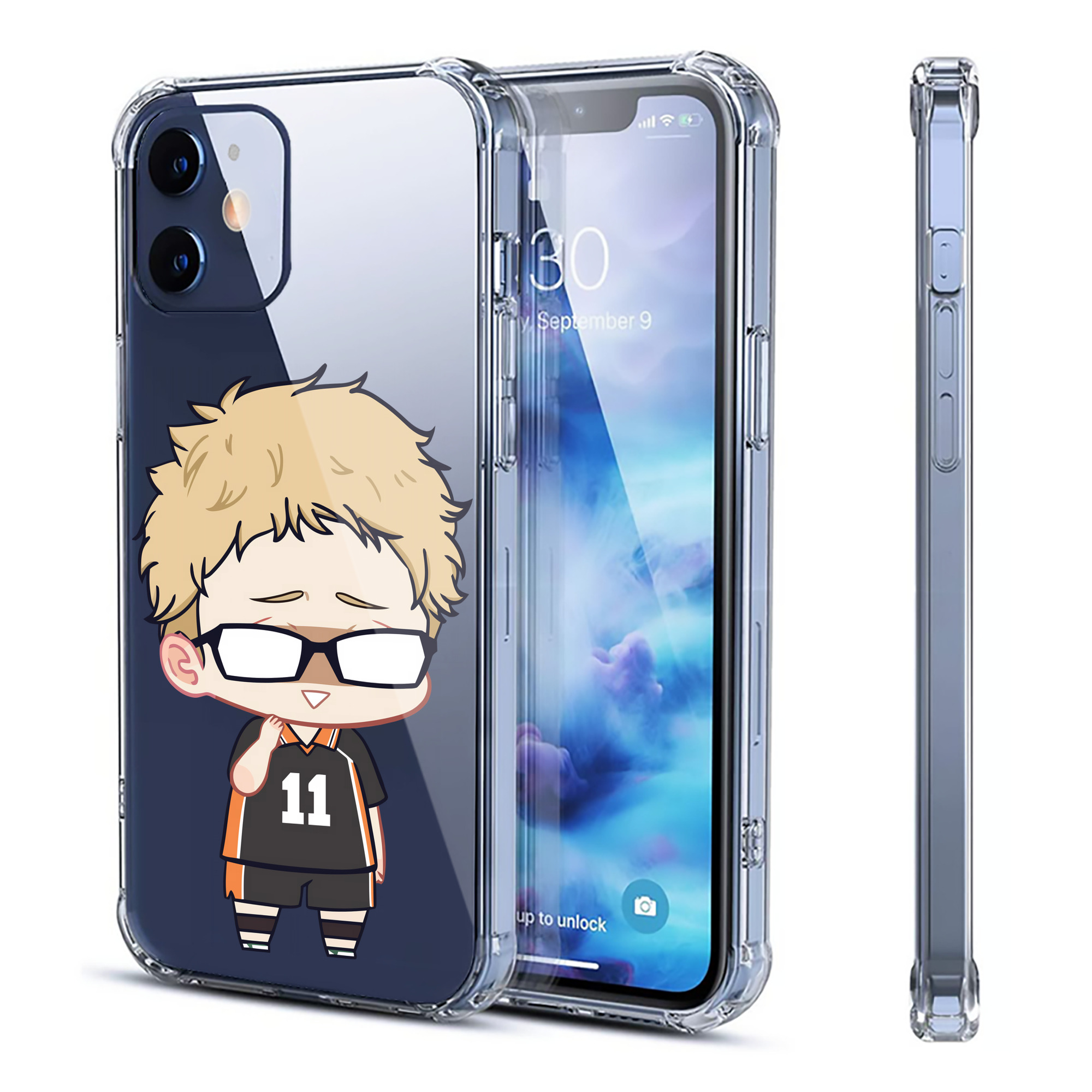 （画像用） ハイキュー!! Haikyu!! 【iPhone 12シリーズ対応】透明スマホケース（クリアソフトケース）